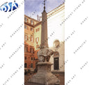 Outdoor Large Antique Marble Pillar