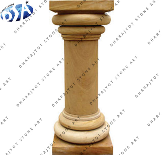Home Decor Hand Carving Decorative Marble Pillar