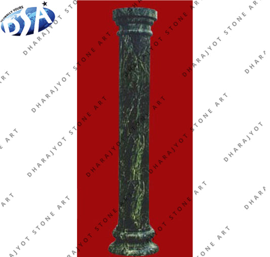 Decorative Natural Green Marble Stone Pillars