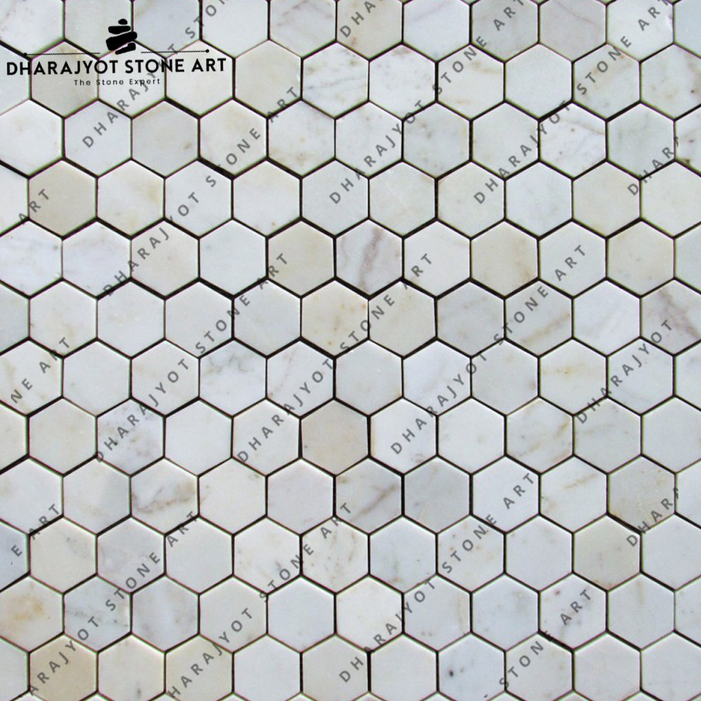 Luxury Kitchen Decor Marble Polish And Tumble Mosaic