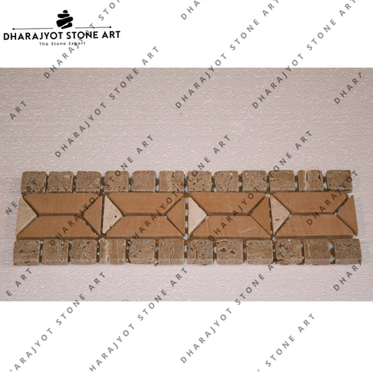 Yellow Marble Strip Regular Mosaic