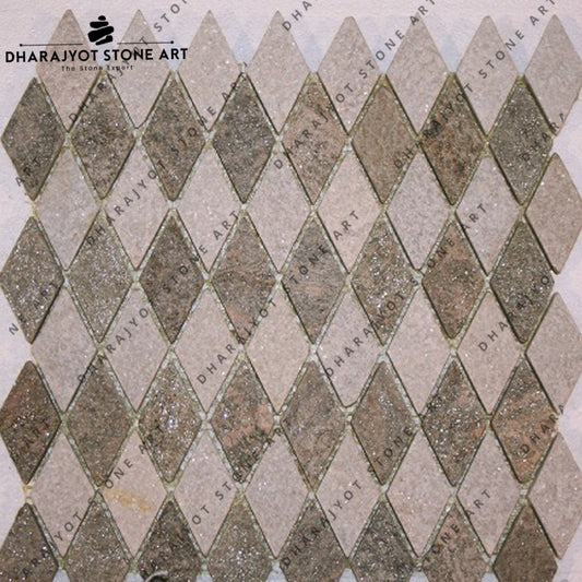 Brown Marble Stone Regular Mosaic