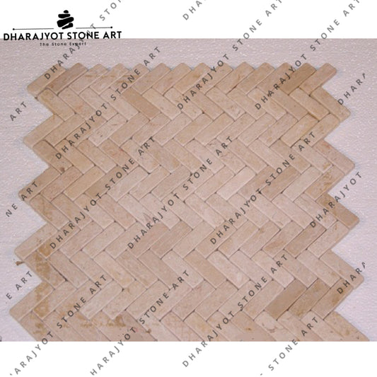 Yellow Natural Stone Regular Mosaic