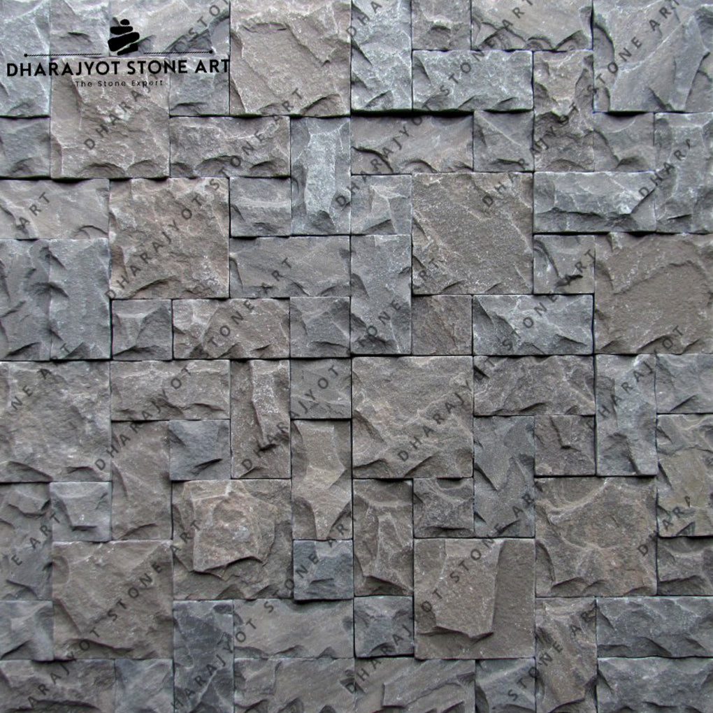 Dark Grey Culture Rock and Split Mosaic