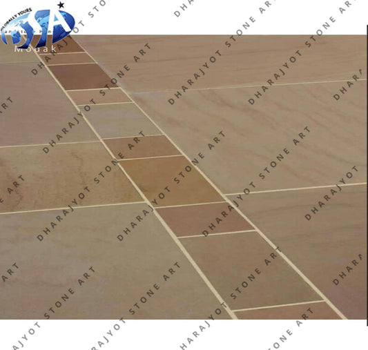 Raj Green Indian Sandstone Paving Tiles