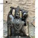 Hand-Carved Black Stone Shiv Idol