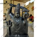 Hand-Carved Black Stone Shiv Idol