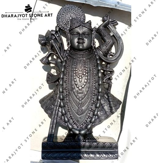 Standing Traditional Shreenath Ji Marble Statue