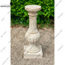 Hand Carved Sandstone Baluster Sundial Base