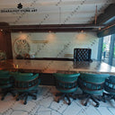 Modern Large Rectangle Conference Room Brass Table