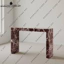 Luxury Hand Carved Entryway Designer Natural Stone Table
