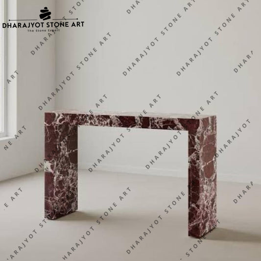 Luxury Hand Carved Entryway Designer Natural Stone Table