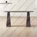Luxury Interior Black Stone Entryway Table