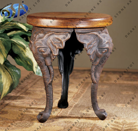 Carved Stone Marble Pedestal Table Top