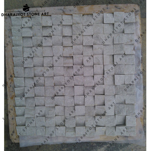 Black Granite Driveway Tapered Mosaic