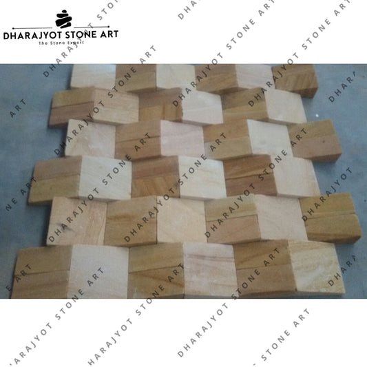 Latest Modern Popular Brick Pattern Stone Tapered Mosaic