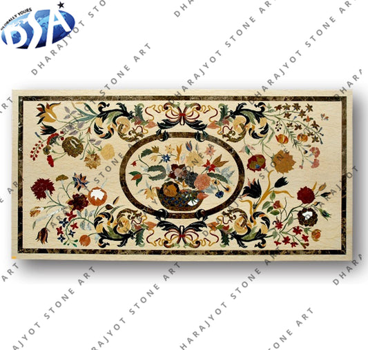 Modern Style Luxury Restaurant Inlay Table Top