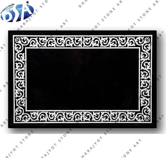 Elegant Vintage Marble Inlay Table Top