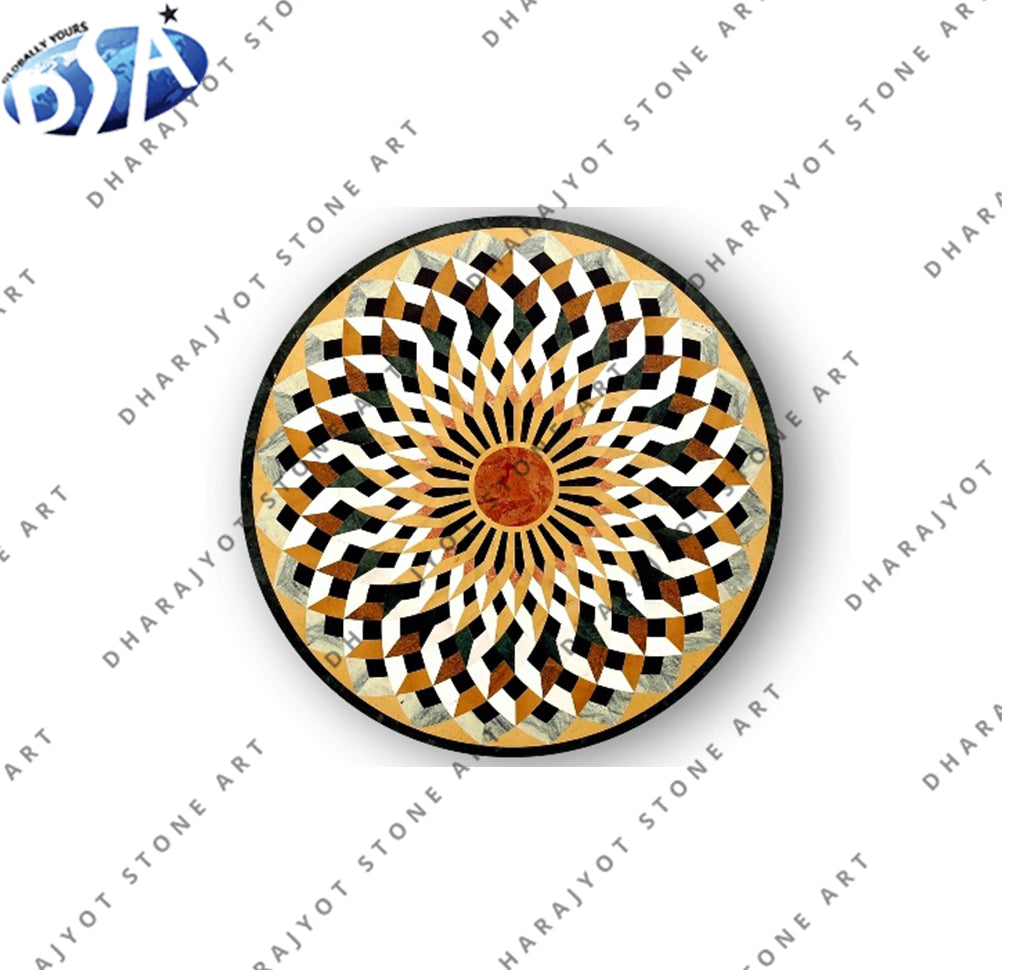 Marble Mosaic Coffee Table Top