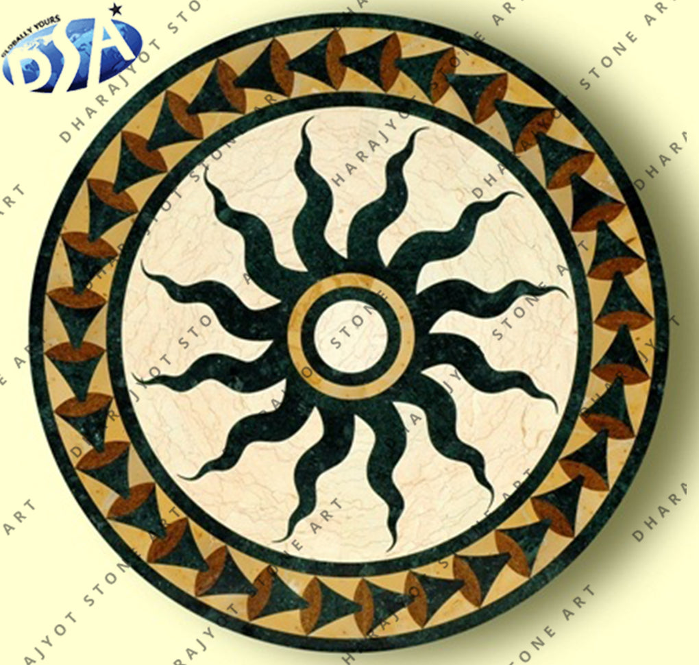 Mixed Marble Hall Decoration Table Top