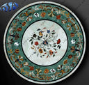 Round Dining Marble Inlay Table Top