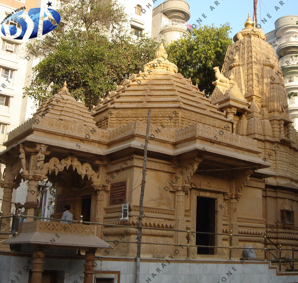 Yellow Sandstone Hand Carved Temple