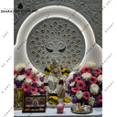 White Carved Marble Temple For Home