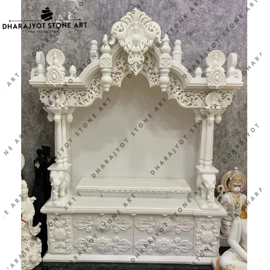 Handmade Antique White Marble Home Decorative Temple