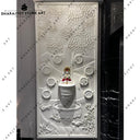 Elegant Tree Design Hand-Carved Marble Temple