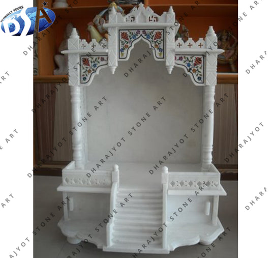 White Marble Designed Home Decorative Indoor Temple