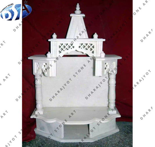 Natural Indoor Decorative Hand Carved Marble Temple