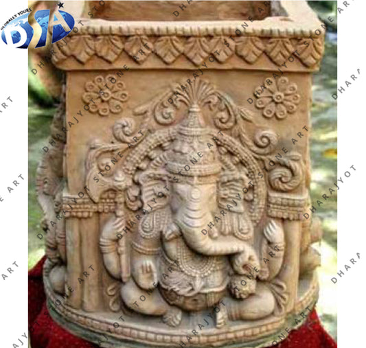Stone Marble Carving Ganesh Carved Sculpture Tuslikyara