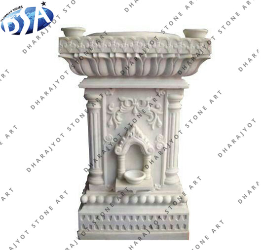 Beige Sandstone Hand Carving Antique Tulsikyara