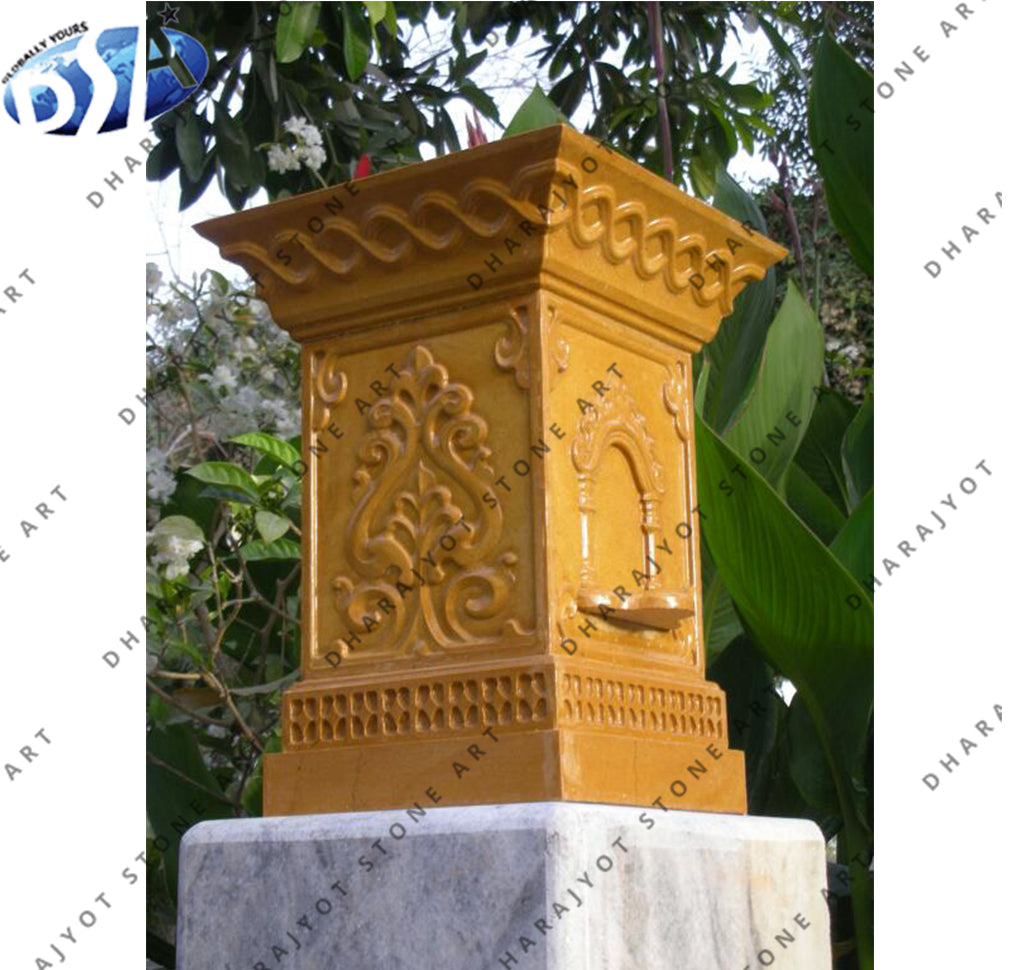 Yellow Sandstone Polished Antique Tulsikyara