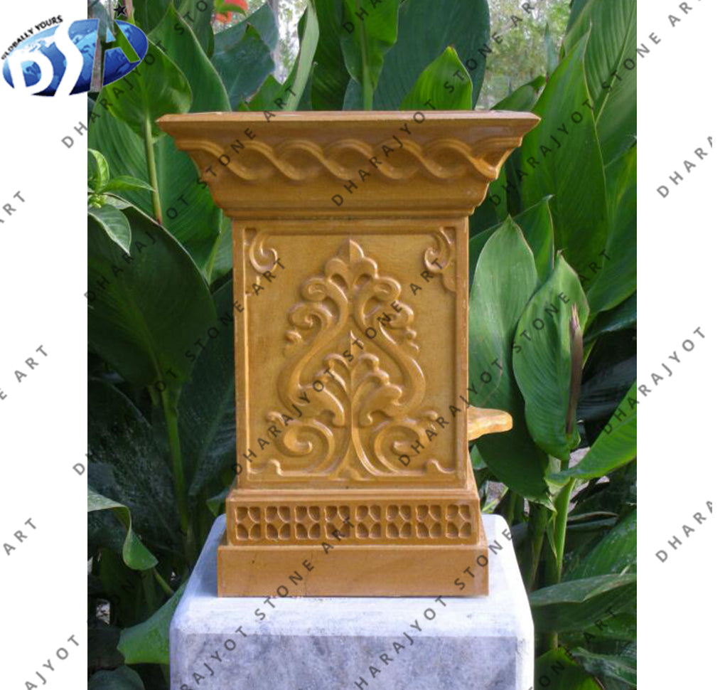 Yellow Sandstone Polished Antique Tulsikyara