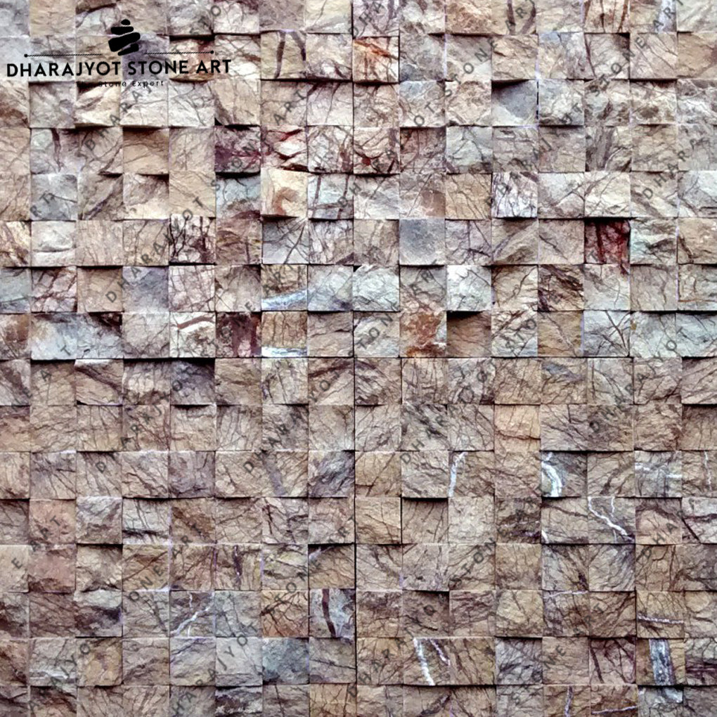 Up Stone Rlb76a Outdoor Natural Stone Up And Down Mosaic – Dharajyot Stone Art