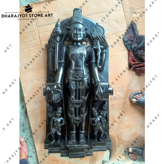 Standing Traditional Vishnu Marble Statue