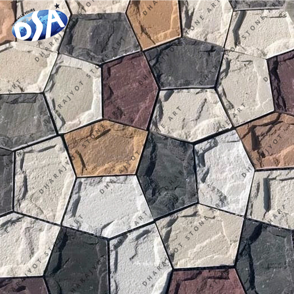 Irregular Brick Cladding Irregular Shaped Natural Stack Stone Wall Cladding – Dharajyot Stone Art
