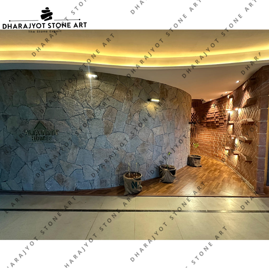 Load Bearing Rajula Stone Masonry Wall