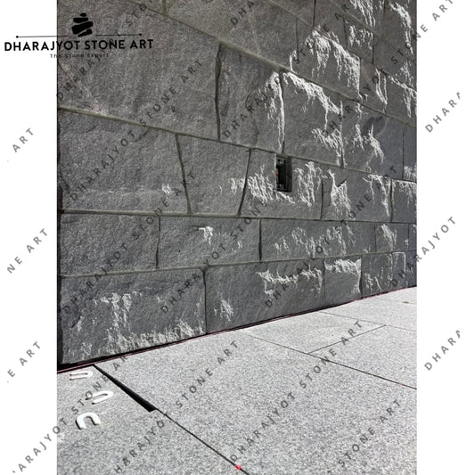 Luxury Homes Elegant Grey Granite Wall Cladding