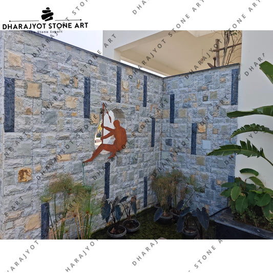 Handcrafted Natural Combining Soft Grey Tone Stone Wall Cladding