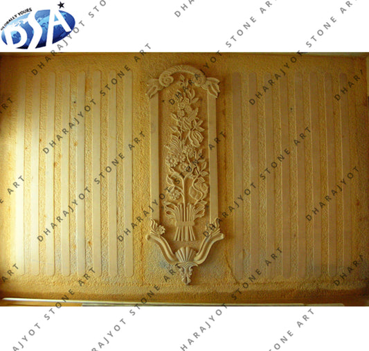 Elegant Classic Sandstone Interior Wall Design
