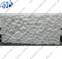 Natural 3D Hand-Carved White Marble Floral Wall Hanging
