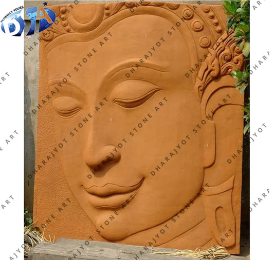 Buddha Sculpture Sandstone Wall Hanging