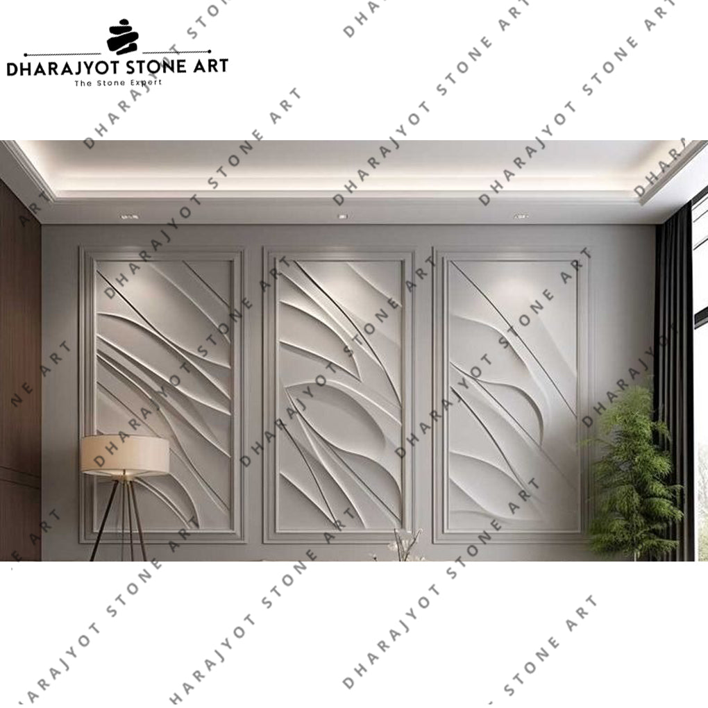 Modern Abstract Luxury 3D Stone Wall Mural