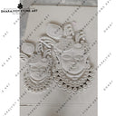 Elegant Spiritual Hand-Carved Divine Stone Wall Mural
