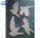 Modern Wall Art Handcrafted Flying Bird Silhouette Stone Wall Hanging