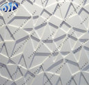 Natural Stone Hand Carved Abstract Geometric Triangle Design Wall Panel