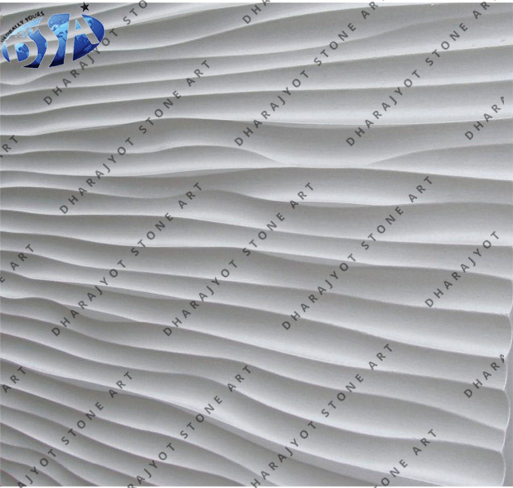 Elegant 3D Wave Texture Decorative Interior Living Room Wall Panel