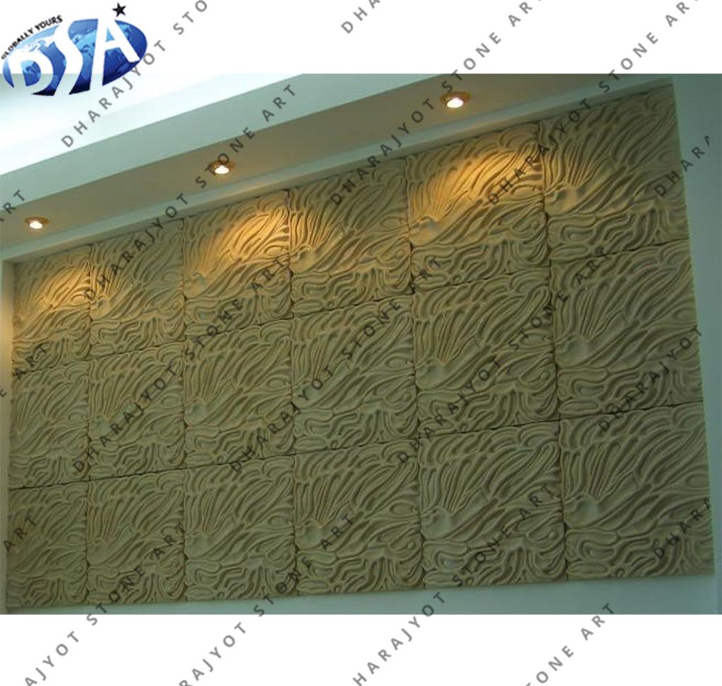 Modern Home Decorative Textured 3D Natural Stone Wall Panel